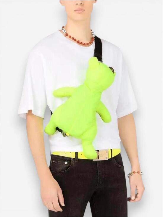 Dolce & Gabbana Handbags - Dolce & Gabbana Teddy Bear Neon Green Belt Bag | Unisex | NWT